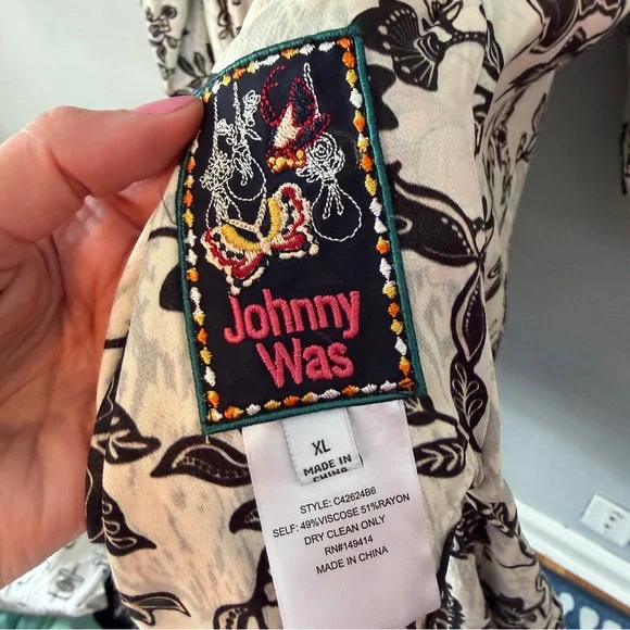 Johnny Was Ryder Vassilia Long Coat Cardigan Reversible XL - Picture 8 of 10